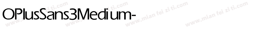 OPlusSans3 Medium字体转换